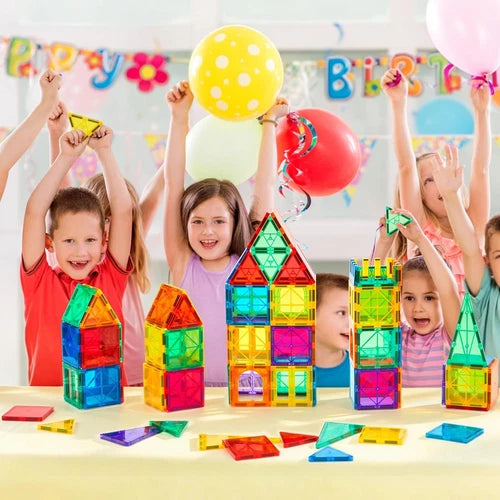 Magnetic Tiles, 100PCS STEM Building Blocks Toy Set for Kids