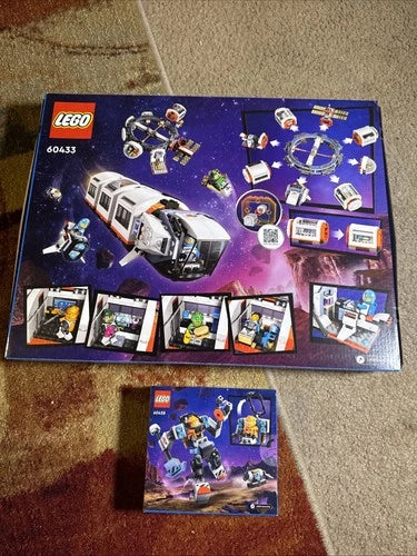 LEGO 60433 Modular Space Station CITY 1097 PCS Building Set + 60428 Space Mech