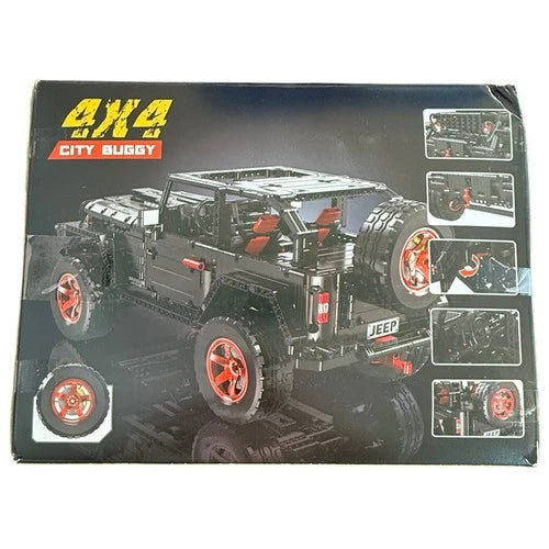 Moke 4X4 City Buggy Building Block Set 2272 Pcs Black Off-Road Jeep Style Toy