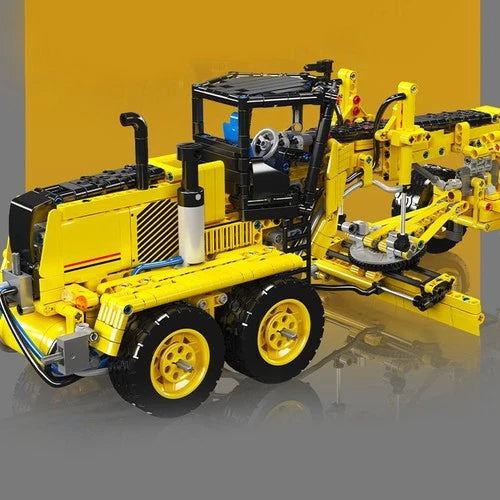 Mould King 19023 Pneumatic Motor Grader Building Blocks Set 1109PCS Vehicle