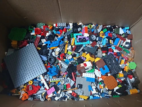 LEGO Bulk Lot Mixed Bricks, Pieces & Parts Multicolor Plastic in Box