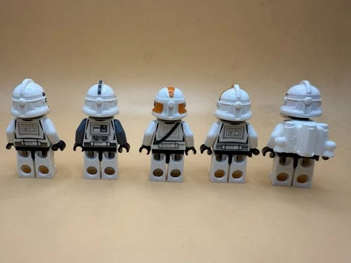 LEGO Star Wars Custom Decal Clone Trooper Phase 2 Lot of 5