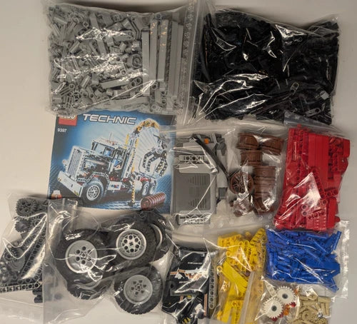 RARE!! Lego Technic Wooden Transporter 9397 100% Complete + Working