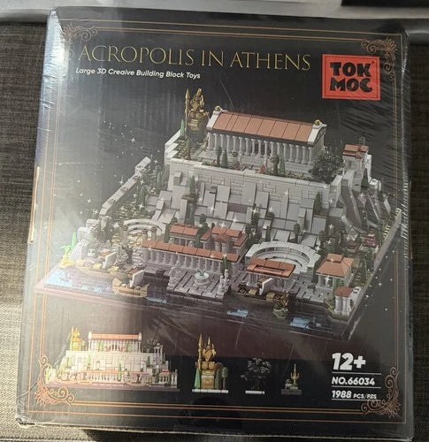 Acropolis In Athens Large 3D Building Block Toys (66034, 1988 Pieces)