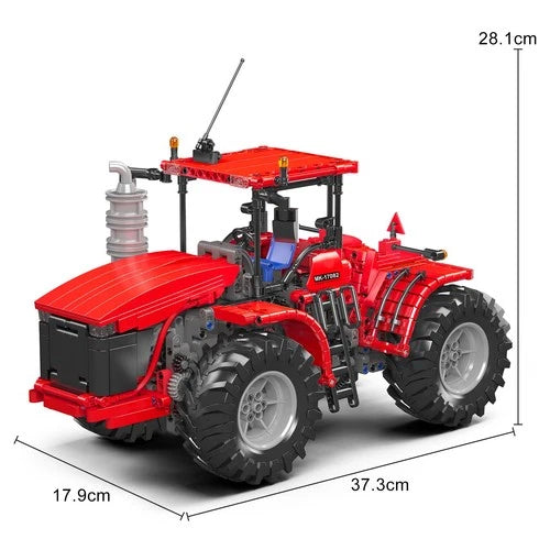 Mould King 17082 Remote Controlled Tractor Red Car Model Building Block Toy Gift