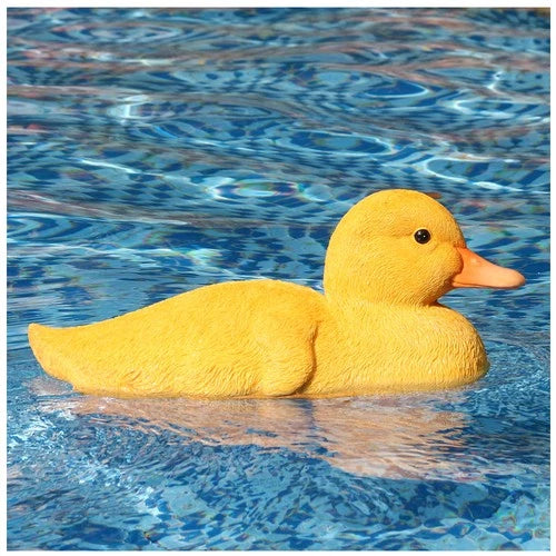 RC Duck Boat Waterproof Simulation For Pools And Gardens Yellow Easy To Use