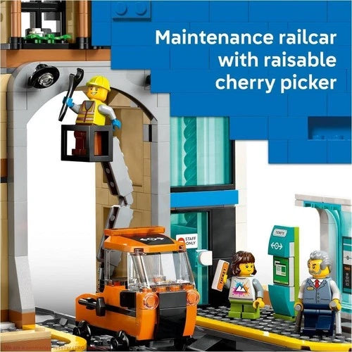 LEGO City Central Train Station Building Toy 60469
