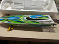 Traxxas Blast Speed/Racing RC Boat Electric Brushed, 1:10 Green Blue White