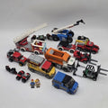 MEOW City Vehicle Lot Trucks Cars Fire Garbage Forklifts Minifigures Mixed