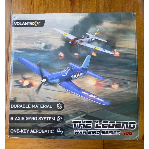 Volantex F4U Corsair RC Airplane Legend Warbird Series 400 6-Axis Gyro RTF Blue