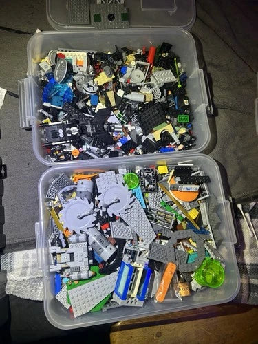 Lego HUNDREDS Of Loose Pieces And Vehicles Some Off Brand Compatible