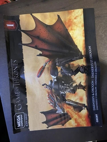 MEGA Construx Black Series Game of Thrones Daenerys & Drogon 735pc GKG97