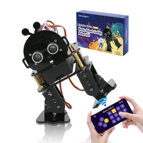 ACEBOTT Bionic Biped Robot Kit for Arduino ESP32 DIY STEM Coding Toy APP