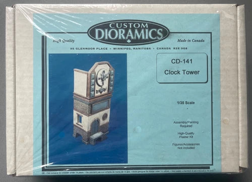 Custom Dioramics CD-141 Clock Tower 1/35 Scale Plaster Model Kit 1:35