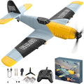RC Plane, 3 Channel Remote Control Airplane, 6-Axis Gyro Stabilizer BF-109 RTF R
