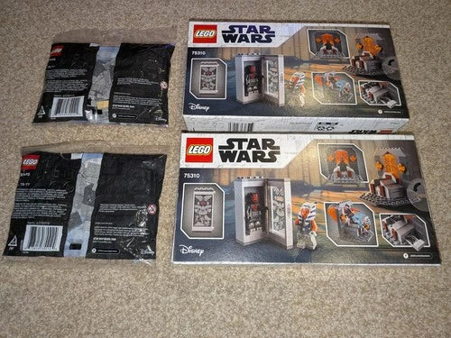 4x LEGO 75310 Duel Mandalore Ahsoka Tano Darth Maul x2 AT-AT 30495 ploy bag x2