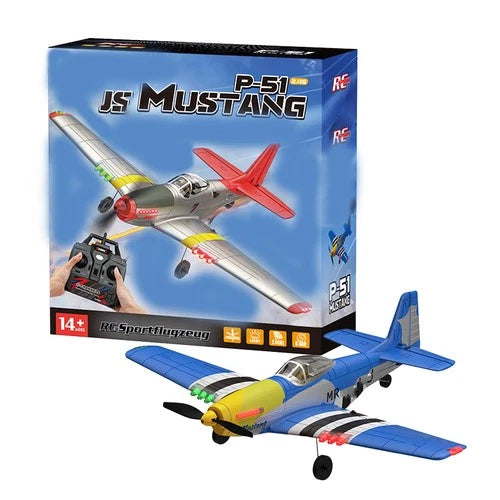BM26 P-51 Mustang RC Fighter Plane 4CH 6G Gyro 3D Flight 200m Range