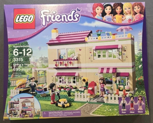SEALED 2012 LEGO Friends: Olivia's House 3315 - New In Box - Retired Set