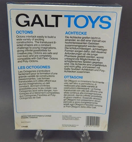 NEW Sealed 1970s Octons Galt Toys Interlock Building Construction Blocks Game