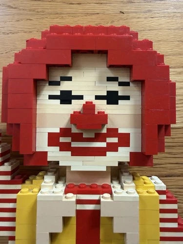 Vintage 1984 McDonald's LEGO Ronald McDonald Store Display Statue - Rare AS-IS