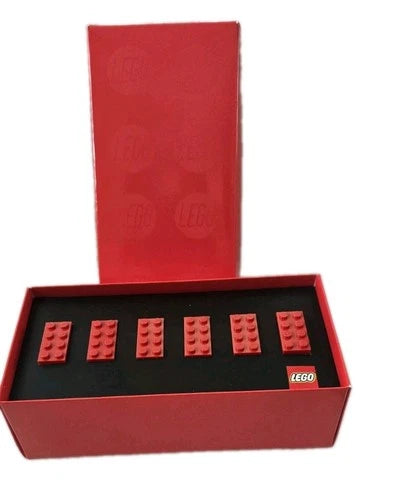 LEGO Employee Gift Box Six Core Value Red Bricks RARE 2008 Great For Collectors