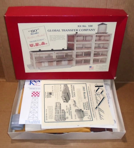 : Korber Models HO Train Buildings ... "Global Transfer Company" Kit #108"