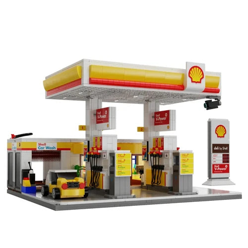 Building Blocks CaDA Shell gas station CADA x Shell 1309pcs - BRAND NEW - No box