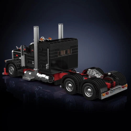 Mould King 10037 Flatbed Semi Truck Tow Truck Muscle Car Building Block Toy
