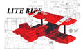 Lite Bipe Fun Fly Biplane 37" WS RC Airplane Laser Cut Balsa Short Kit