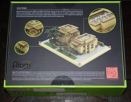 ATOM BRICK Architecture UNITY TEMPLE Building Set 912 Pieces NEW