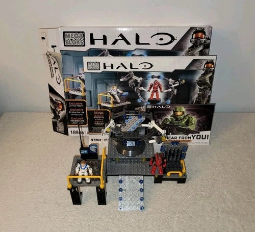 Halo Mega Bloks UNSC Infinity Armor Bay Set 97262 Complete w/ Figures
