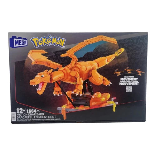 MEGA Pokemon Charizard Building Kit with Motion Toy 1664pcs Blocks HMW05
