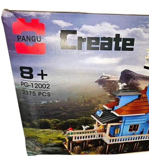 Pangu Create The Lighthouse Beach House Building Block Set PG-12002 2375 Pcs NEW