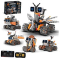 Sciencow 5 in 1 Space Robot Building Set, STEM Robotic Car Toy Kit, Remote &