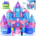 Magnetic Building Blocks Set - Princess Castle Tiles for Kids 3-8 Years - STEM E