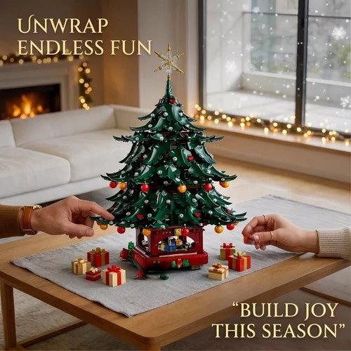3171 Pcs Christmas Building Blocks Santa Claus Family Christmas Tree Model
