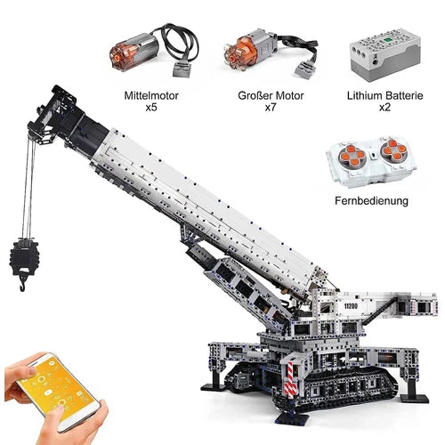 Mould King 17002 Cranes Building Kits 4000 Pieces with Motor/APP Remote Control