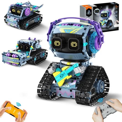 STEM Robot Building Kit, 3 in1 Remote & App-Controlled Robotic Toys, Robot Bu...