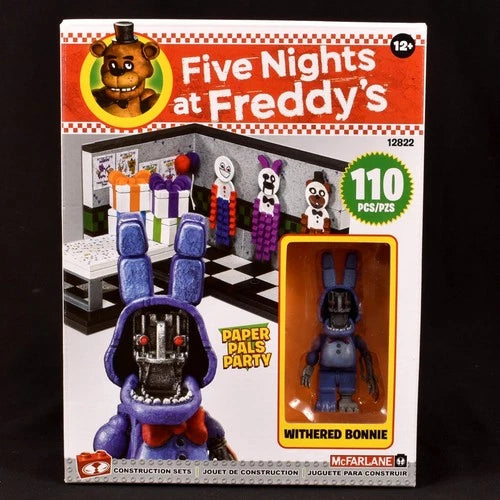 FNAF Five Nights at Freddys Paper Pals Party Withered Bonnie 12822 McFarlane NEW