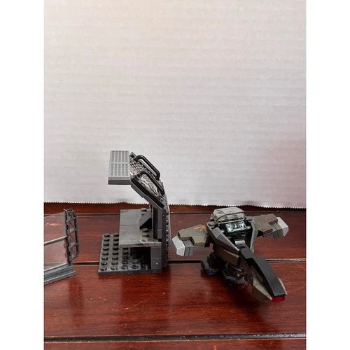 Mega Bloks Halo UNSC Command Center Terminal Hover Bike Vehicle Set Dark Grey