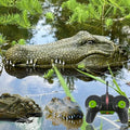 2.4 Ghz RC Boats - Large Resin Decoy and Floating Crocodile Head Toy Rechargeab