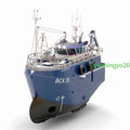 1:48 AQURUS 29mm 11" Tug Trawler Boat RC Unfinished Model Ship Kit Plastic DIY