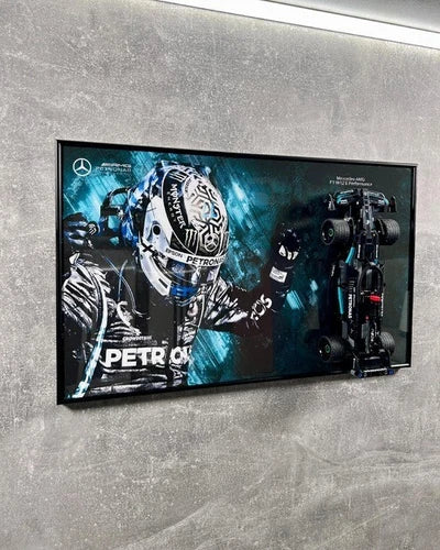 LEGO Art Wall Holder Frame 50x30 cm. Technic Mercedes-AMG F1 W14 42165