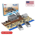 WMBickser 1120 Piece WW2 Landing Craft Battlefield Military Fortresses Building