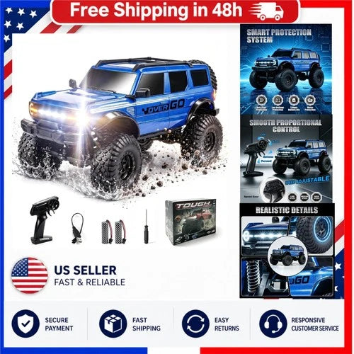 PLAYFLEA RC Rock Crawler 4WD Off Road Truck 1:20 with LED Lights