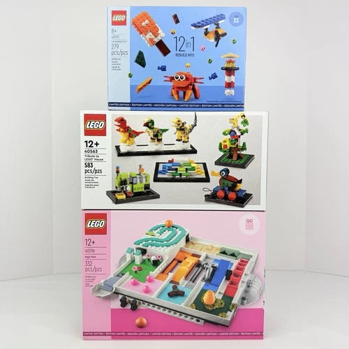 LEGO GWP LOT: 40596 Magic Maze 40593 Fun Creativity 40563 Tribute to Lego House