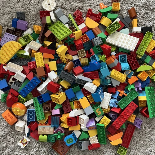 LEGO DUPLO LOT - BUILDING BLOCKS BRICKS Kids Building Toy - RANDOM ( 100 PCS )