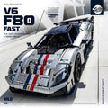 Technic 1:8 Prancing Horse F80‌ Supercar Building Set MOC Collection 4703 PCS