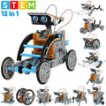 STEM Solar Robot Kit For Kids; 12-in-1 Educational STEM Science Experiment Toys;