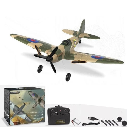 Volantex WW2 Spitfire 2.4G 3CH RC Plane Remote Control Fighter 6-Axis Gyro Stunt